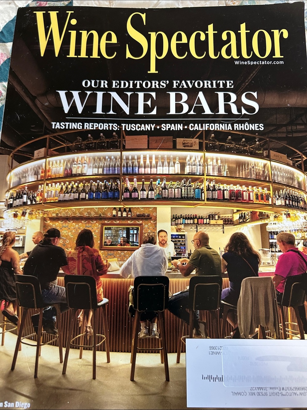Wine Spectator Magazine features Editor’s Favorite Wine Bars